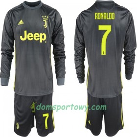 Koszulka Juventus Ronaldo 7 Dziecięcy Trzeci Koszulki Piłkarskie 2018-2019 Długi Rękaw